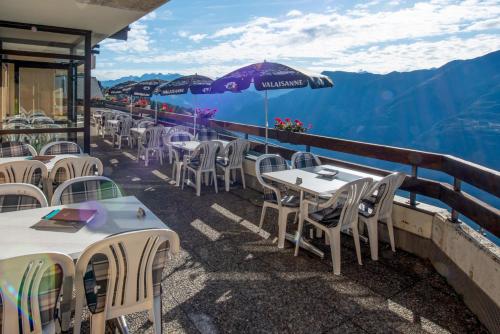 Erkély/terasz, Ferienwohnungen Zurschmitten in Riederalp