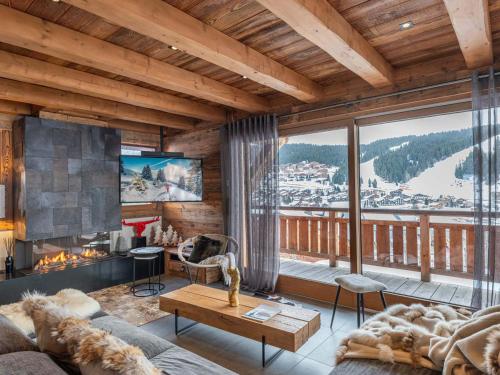 Chalet de luxe skis aux pieds, jacuzzi et sauna