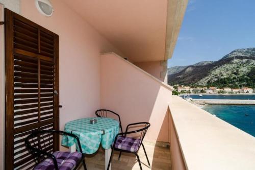 Balkons/terase, Apartments Bezek - Studio Apartment with Sea View 2 A in Trstenik