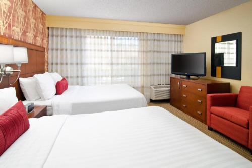 2 double beds, 1 sofa bed