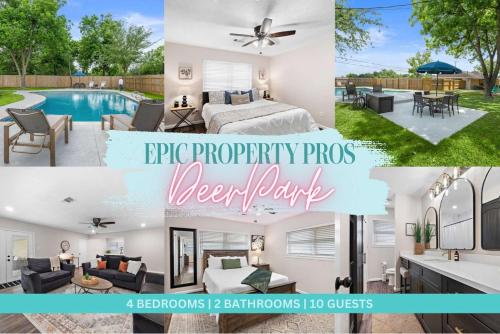 Pool 5 Star Large Deer Park home Super Host in Deer Park