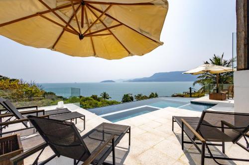 Kilátás, Casa com piscina em condomínio e lazer à beira-mar (Casa com piscina em condominio e lazer a beira-mar) in Praia de Itapecerica