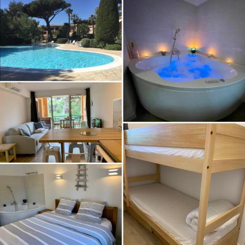 LA BADINE 5p Plage piscine clim jacuzzi parc luxuriant - Hôtel - Hyères