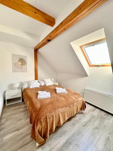 Klimatyczny apartament nr 8 z widokiem na góry Sowie
