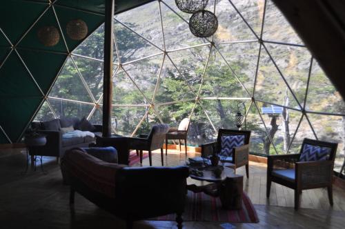 Κοινόχρηστο σαλόνι/χώρος τηλεόρασης, Patagonia Eco Domes in Ελ Σαλτέν