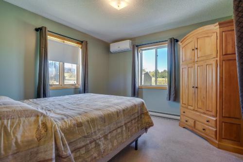 Lakefront Cabin with Fire Pit in Frederic!