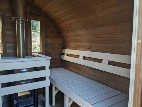 ซาวน่า, Wellness Chalet "Het Biggetje" Hottub - Sauna in ไบเทนเคอบีดโฟลเกล