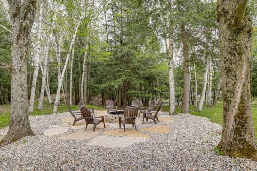 Waterfront Evart Getaway with Fire Pit on 82 Acres! in Evart, USA