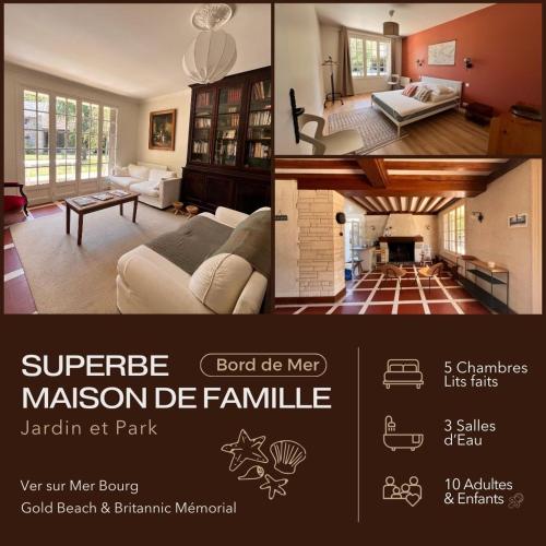 Maison Familiale Bord de Mer 10 personnes
