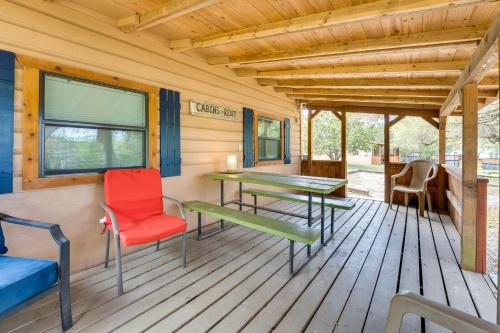 'Cabana Luna' Cabin w/ Deck, Swing & Fire Pit! in Rio Frio (TX)