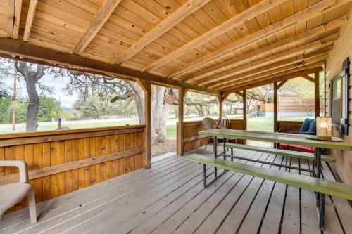 'Cabana Luna' Cabin w/ Deck, Swing & Fire Pit! in Rio Frio (TX)