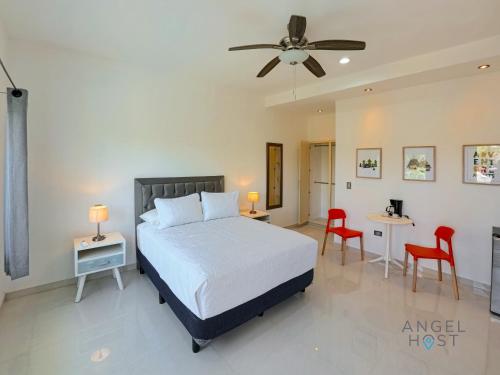 Commercial Zone Studios, Pool, BBQ and Beach 7 Blocks in La Paz, Mexico