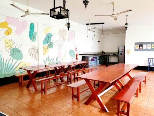 宴会厅, Poco a Poco Hostel in 莱昂