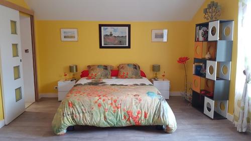 Chambre coquelicot BnB La Colombe