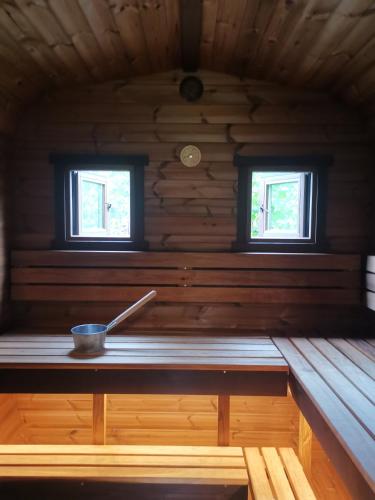 Szauna, Vieta piejūras brīvdienām Brīvnieku pļavas (Vieta piejuras brivdienam Brivnieku plavas) in Tuja