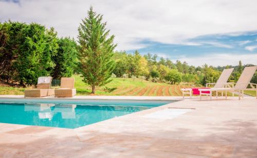 Zwembad, Domaine de Prefaissal in Mézel