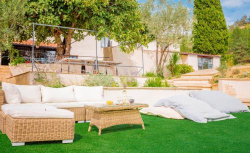 tuin, Domaine de Prefaissal in Mézel