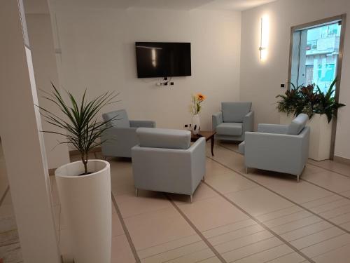 共用Lounge/電視區, Hotel Riviera in 西爾維