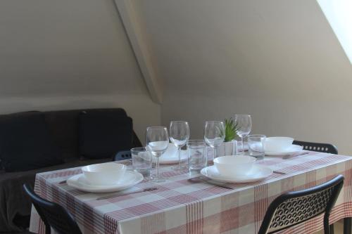 貝爾格 L'Opale, appartement 7 3星级 单人房 餐厅