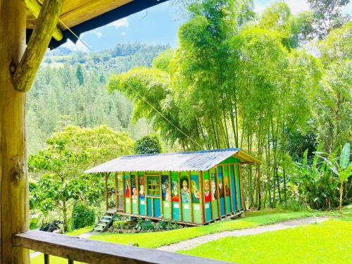 View, Cabanas con cascada privada & vistas a la montana Naturaleza total in Manizales