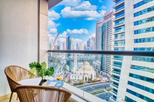 ทัศนียภาพ, บ้านเดี่ยว 1 ห้องนอน 2 ห้องน้ำส่วนตัว ขนาด 723 ตร.ม. – ดูไบมารีน่า (Elegant 1 BR apt. near JBR Beach & Marina Walk) near ดูไบมารีนา