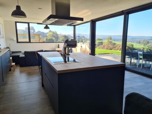 Maison neuve avec vue magnifique gîte à louer Pierreux Ris