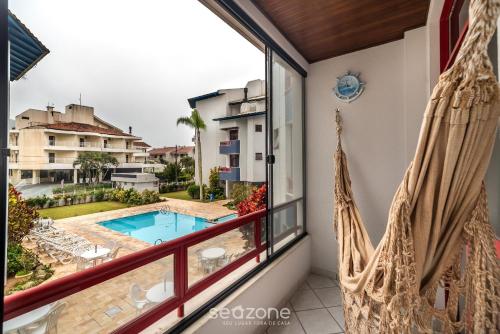 Erkély/terasz, Apto c/Churrasq e acesso a Praia Brava RRA0103 in Praia Brava