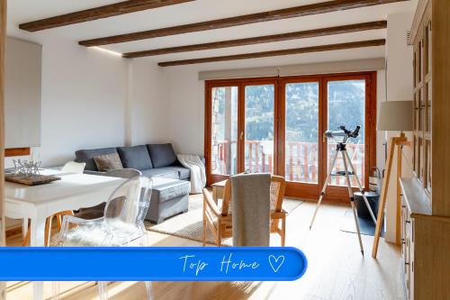Habitació, AndBnB I Grandvalira: Hogar Acogedor c. Terraza y Parking in El Tarter