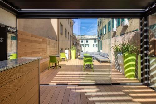 Balcony/terrace, Hotel Doria in Genoa