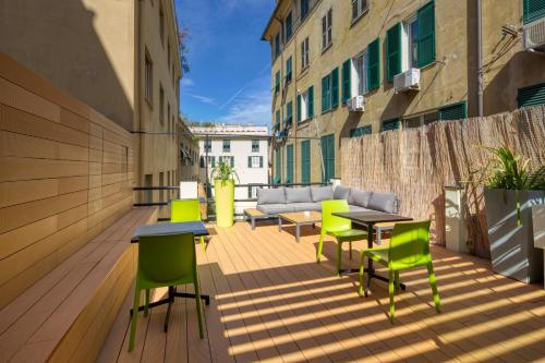 Balcony/terrace, Hotel Doria in Genoa