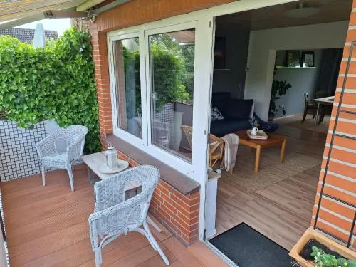 Weitblick mit Gemütlichkeit, Kaminofen und Sauna im Haus in Bleckede, Deutschland