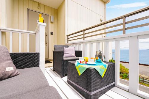 발코니/테라스, Oceanfront Villa Hale Kahakai プライベートサウナ (Oceanfront Villa Hale Kahakai プライベートサウナ) in 쓰쿠이