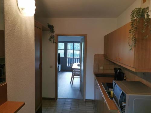 廚房, Appartement am See in 海德米勒