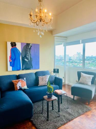 Greenhills 1BR Lower Penthouse w Panoramic View in San Juan