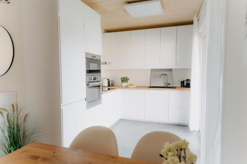 virtuve, Drauinsel Chalet Linsendorf in Gallizien