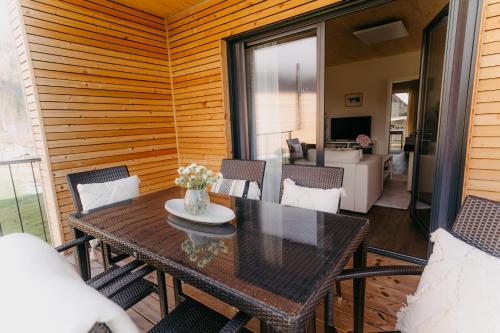 Balkons/terase, Drauinsel Chalet Linsendorf in Gallizien