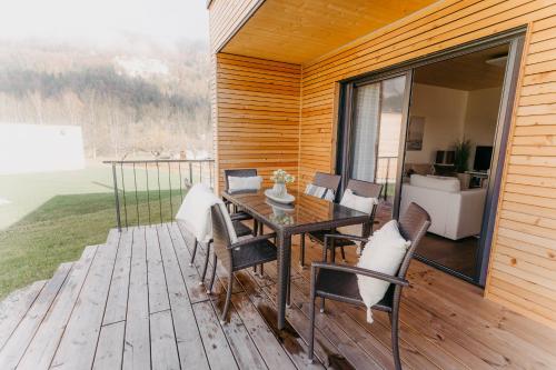 Balkons/terase, Drauinsel Chalet Linsendorf in Gallizien