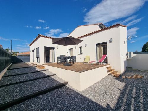 Perpignan Location à la semaine Villa climatisée 4 personnes gîte à louer Pia