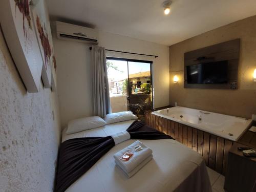 One-Bedroom Apartment room in Pousada Recanto do Aconchego