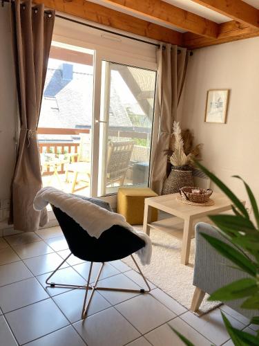 ระเบียง/ชานเรือน, Les SARDINES BLEUES pour 2 à 4 vacanciers (Les SARDINES BLEUES pour 2 a 4 vacanciers) in การ์ญัก