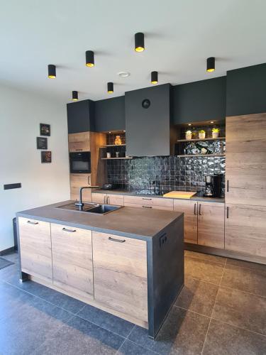 virtuve, Ferienhaus am Berg in Hohenfels-Essingen