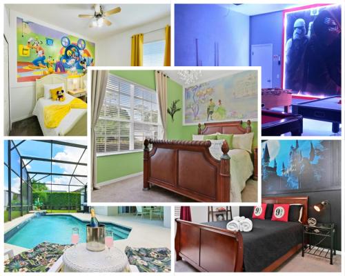 RL236BD Universal Kingdom 8 guests pool home in Davenport, USA