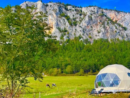 A szálláshely kívülről, Glamping Hohe Wand - Kuppelzelt mit Whirlpool & Panoramafenster in Hohe Wand
