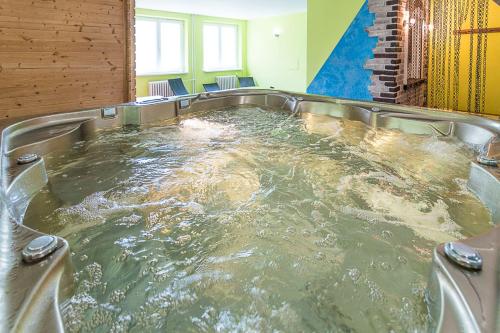 熱水浴缸, 瓦彭卡旅館 (Penzion Vapenka) in 賀爾尼馬爾索夫