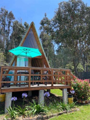 Viesnīcas āriene, El Alpino Cabaña & Glamping (El Alpino Cabana & Glamping) in Guatavita