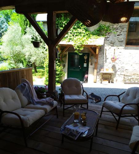 Balkons/terase, Gite Arthur et Germaine Maisonnette à la campagne avec un grand jardin (Gite Arthur et Germaine Maisonnette a la campagne avec un grand jardin) in Myans