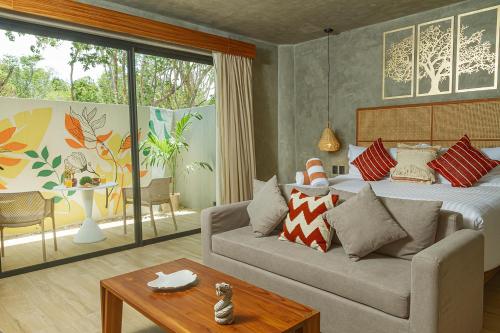 Stylish Studio with Private Terrace & Rooftop Pool in Downtown Tulum - Tap to explore photos