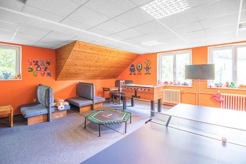 共用Lounge/電視區, 瓦彭卡旅館 (Penzion Vapenka) in 賀爾尼馬爾索夫