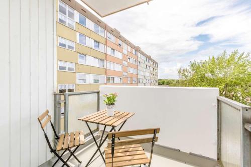 陽台/露台, Fully Equipped Apartments with Balcony in 多爾馬根