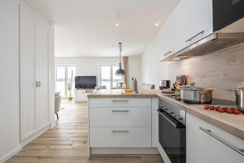 廚房, Holiday Apartment Fjord-Koje 5 Schleswig in 費爾多夫